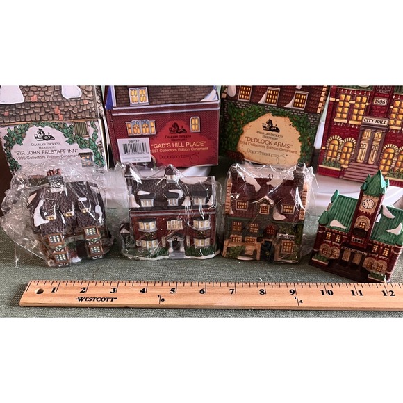 Department 56 Charles Dickens Heritage Village Collection Ornaments Set of 4 - Picture 11 of 13